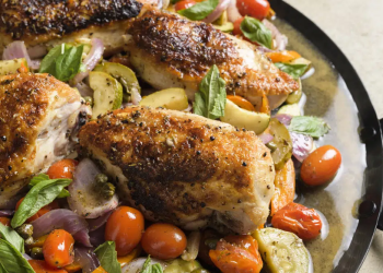 Effortless Provencal-Inspired Chicken Breast Dinner Served in One Skillet